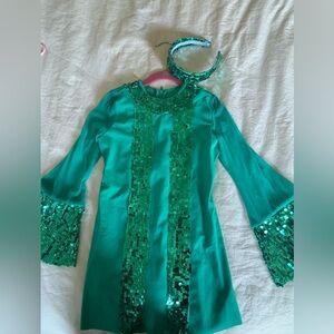 Girls 80’s Retro Teal Tap/Jazz Costume